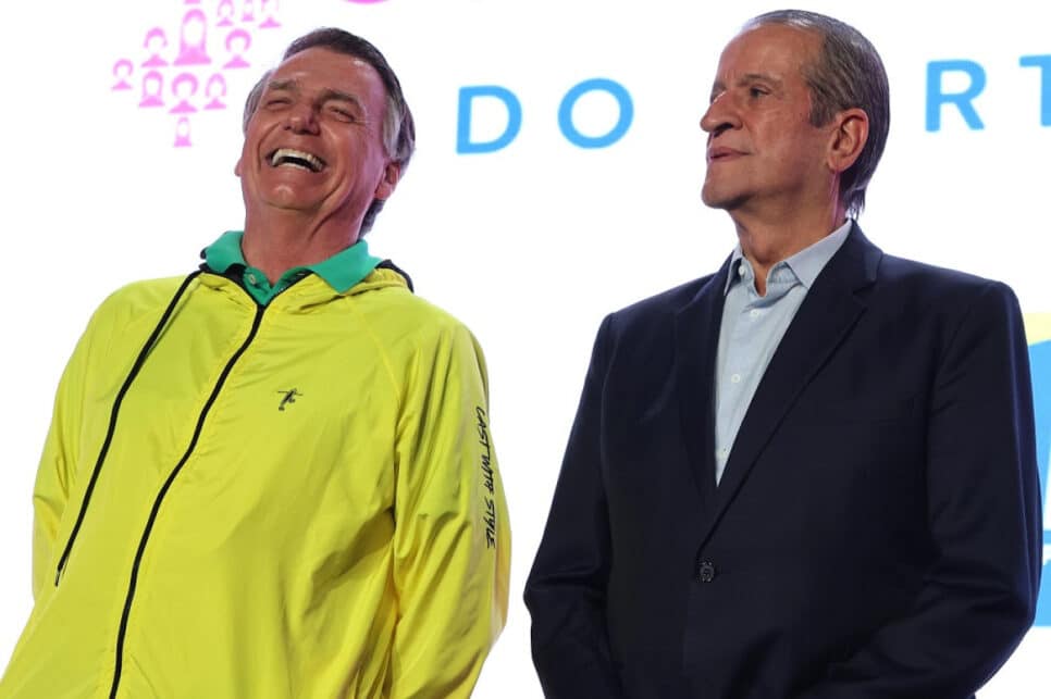 O Presidente Nacional do Partido Liberal, Valdemar Costa Neto, o Presidente de Honra do PL, Jair Bolsonaro