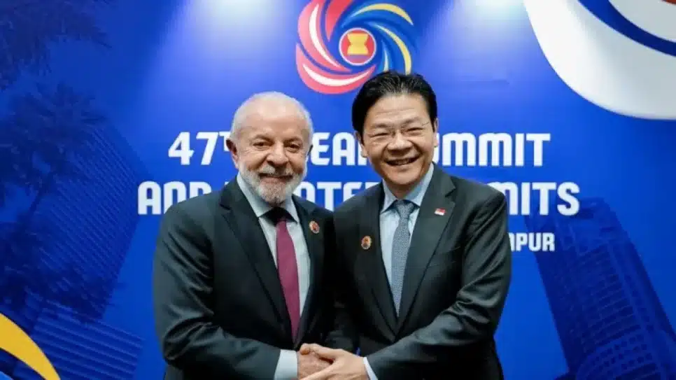 Lula e Lawrence Wong