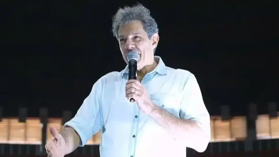 Fernando Haddad durante evento da CPOP em São Bernardo do Campo neste sábado (18)