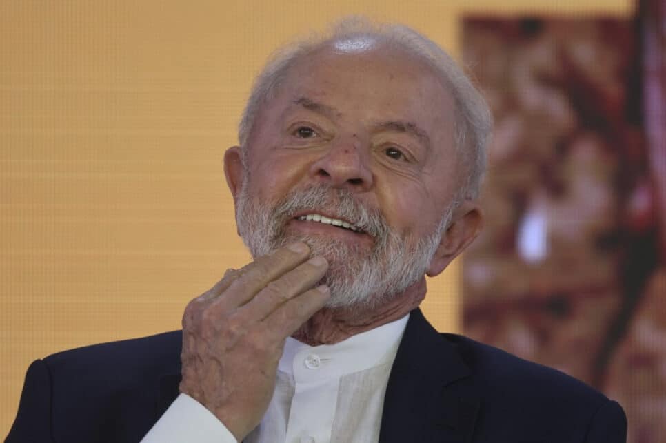 O presidente da República, Luiz Inácio Lula da Silva, durante a sanção do PLV nº 4 — Tarifa Social de Energia “Luz do Povo” — realizada nesta quarta-feira (8), de 2025.