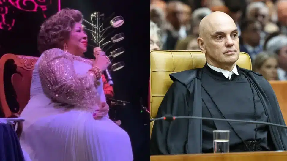 Alcione e Alexandre de Moraes