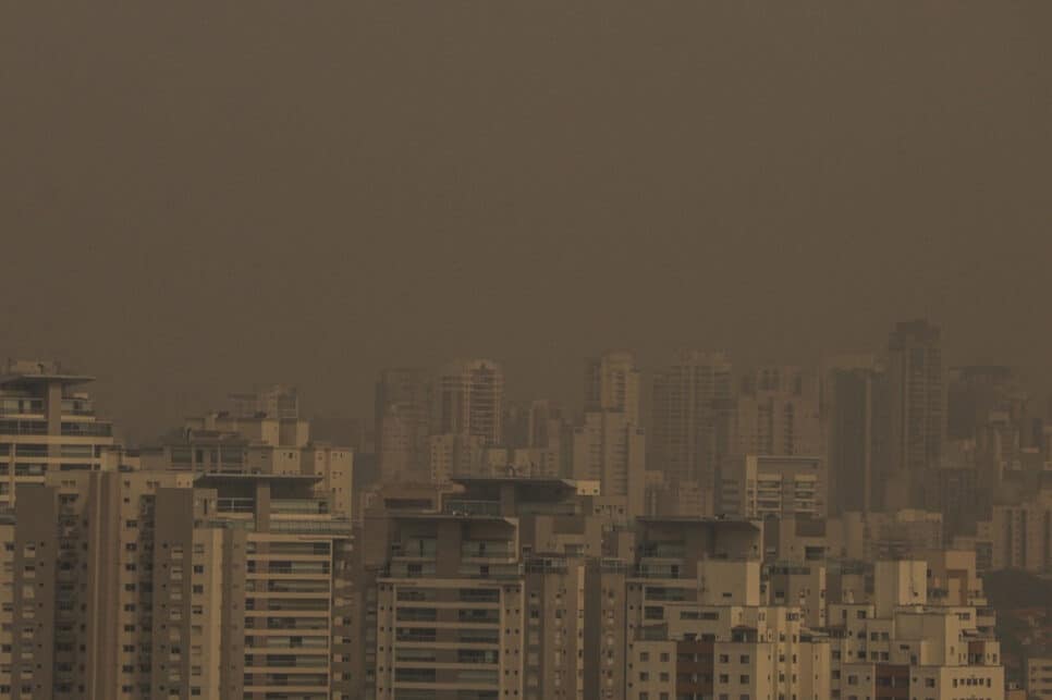 Clima seco e poluição do ar em São Paulo