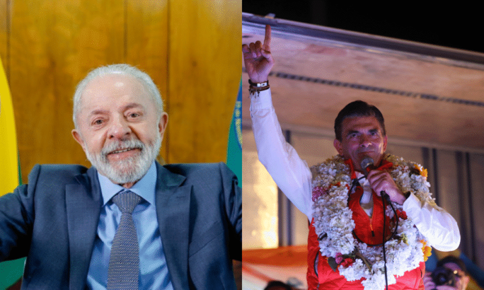 Presidente Lula parabeniza o presidente eleito da Bolívia, Rodrigo Paz, pela vitória nas urnas neste domingo (19)