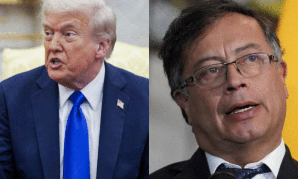 Donald Trump acusa o presidente da Colômbia, Gustavo Petro, de tolerar a produção de drogas
