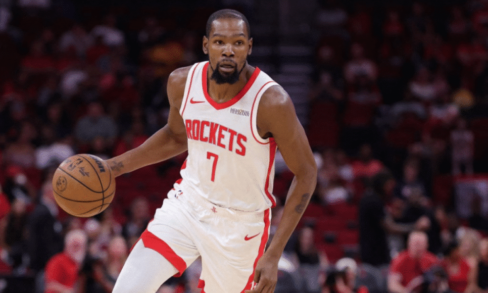 Kevin Durant acerta extensão de seu contrato com o Houston Rockets por mais dois anos
