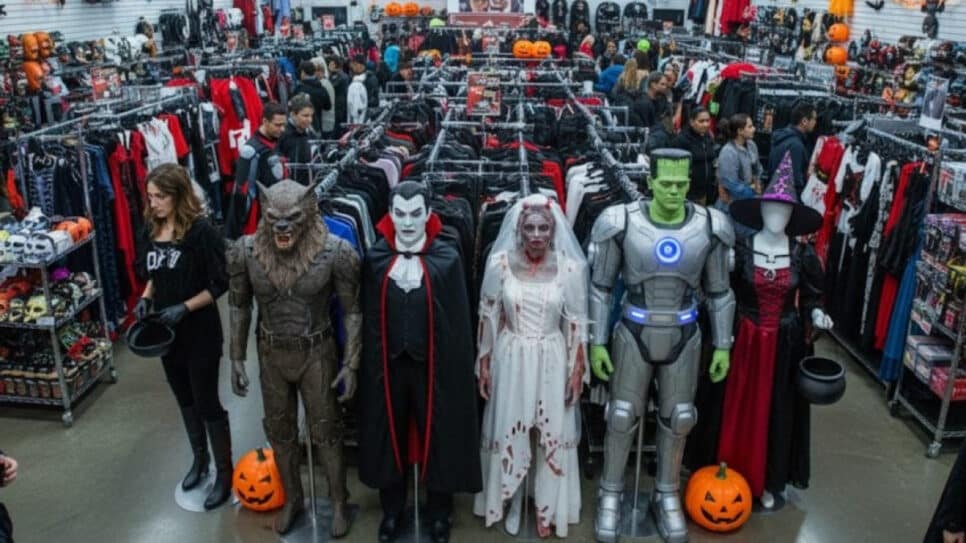 imagem de loja de fantasias criada por inteligência artificial