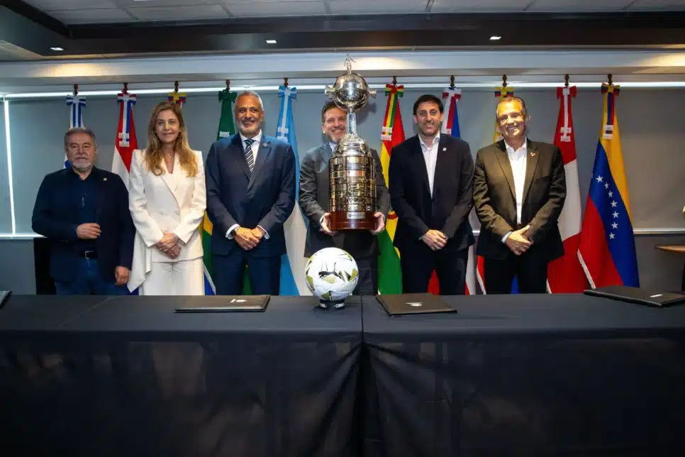 Presidentes de Flamengo, Palmeiras, Racing e LDU se encontraram na sede da Conmebol