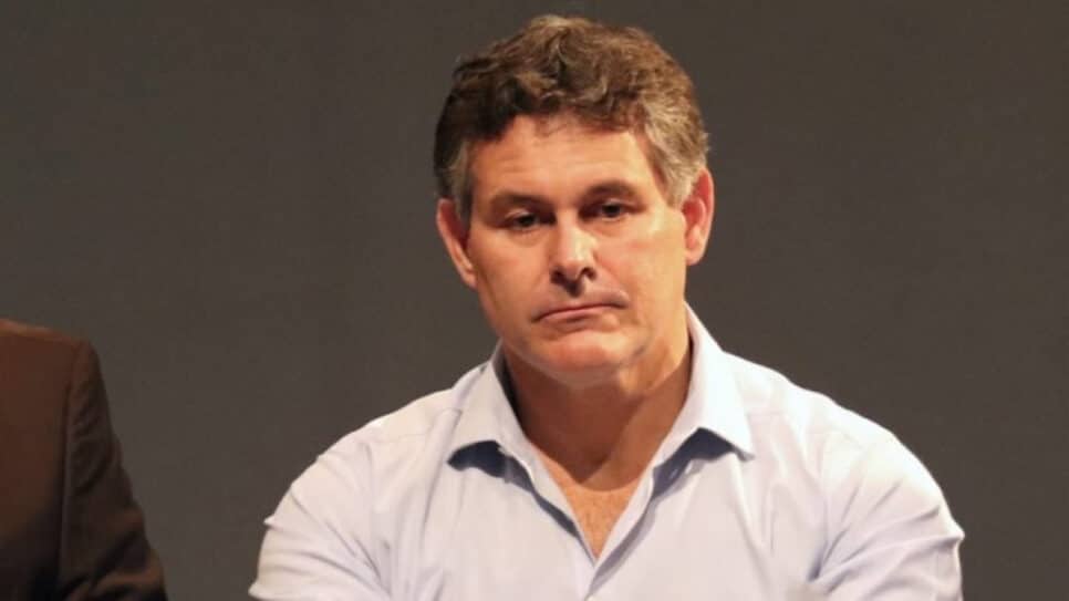 Armando Mendonça, vice-presidente do Corinthians em entrevista a jornalistas