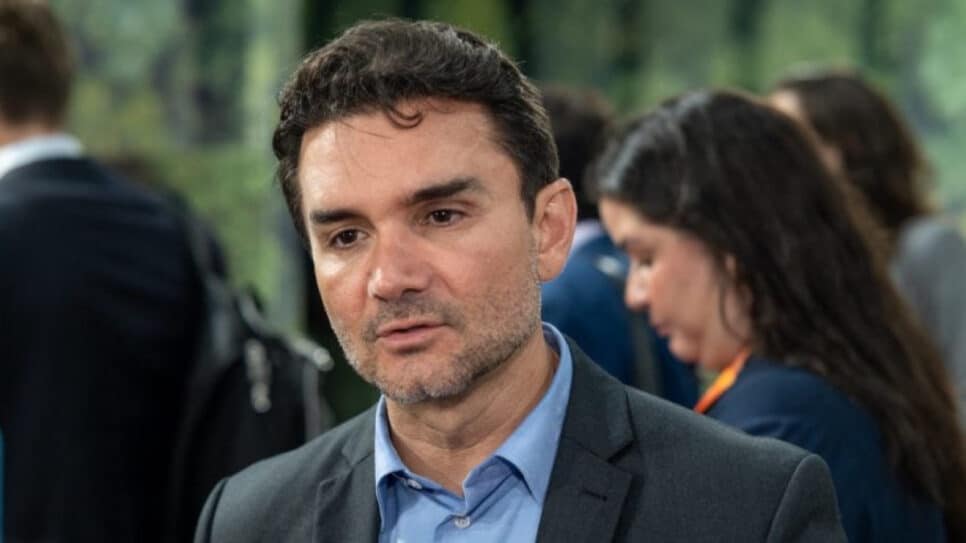 O ministro Celso Sabino (Turismo) durante eventos da COP30, em Belém