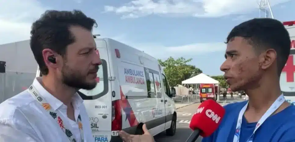 Maycon Santos testemunhou o início do incêndio na Blue Zone