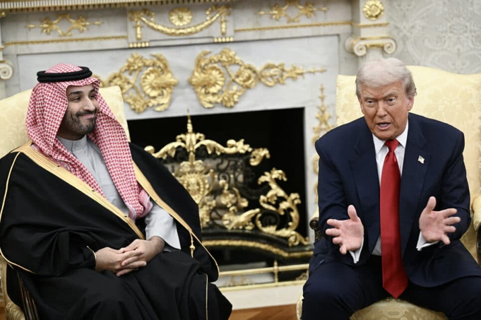 Saudi crown prince meets Trump