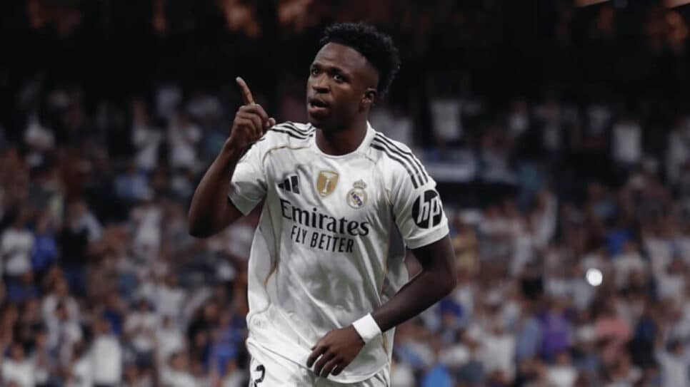 Vini Jr, jogador do Real Madrid, clube que disputa a LaLiga