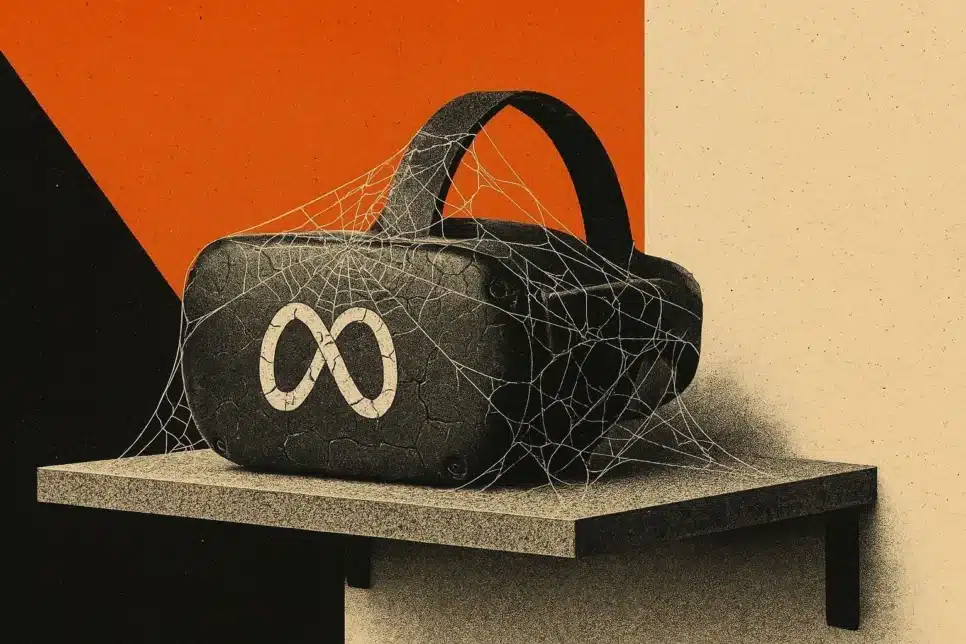 Óculos de realidade virtual da Meta abandonado