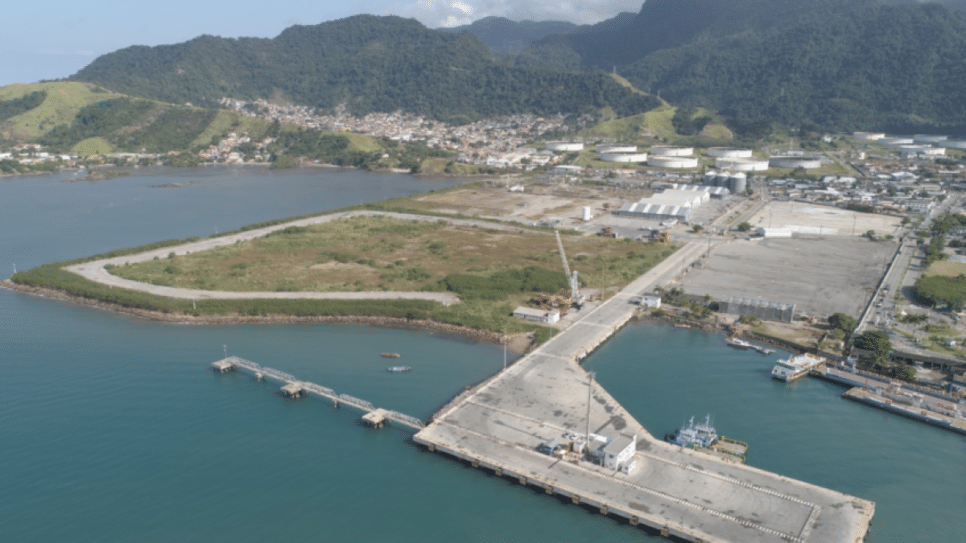 Na imagem, o Porto de São Sebastião
