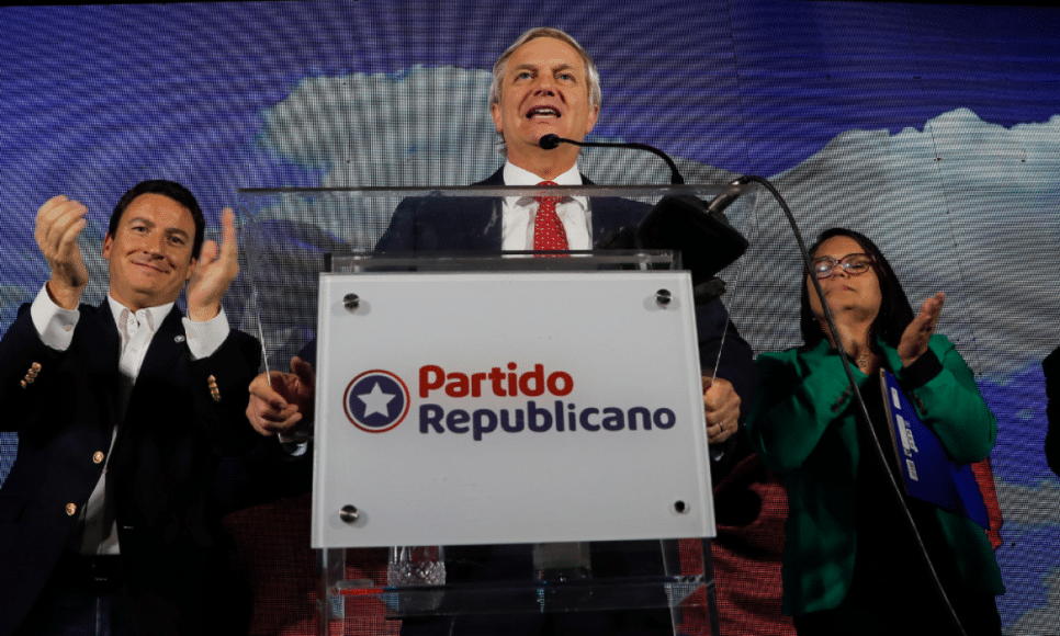 Jose Antonio Kast comemorou o resultado das eleições constituinte no Chile