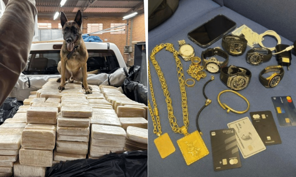 PF apreende mais de 600kg de cocaína em Blumenau/SC e prende dois homens