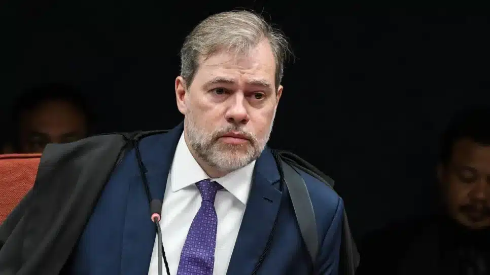 O ministro Dias Toffoli, do Supremo Tribunal Federal (STF), durante sessão da Primeira Turma da Corte