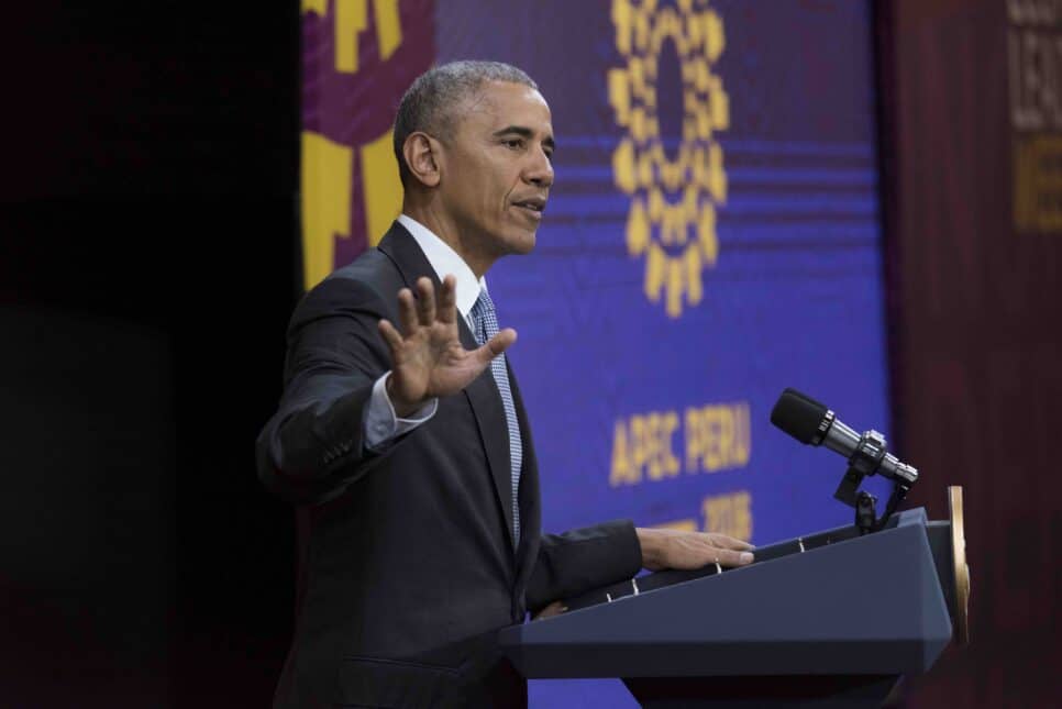 O ex-presidente dos EUA Barack Obama