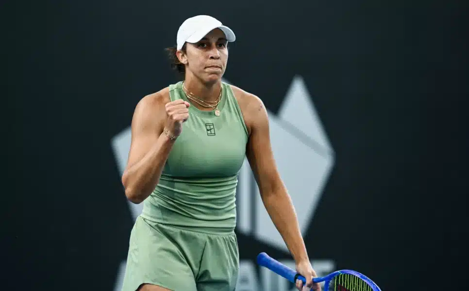 Madison Keys em sua estreia no Australian Open