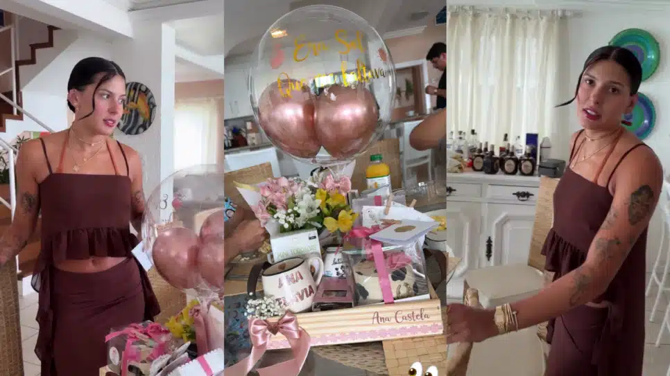 Ana Castela foi surpreendida com mimo de remetente desconhecido