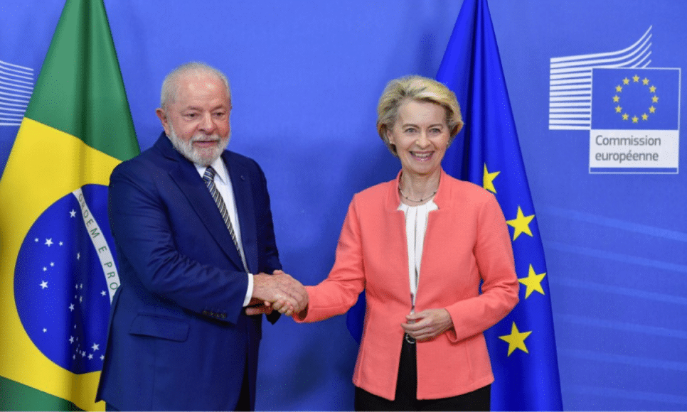 Lula e Ursula von der Leyen