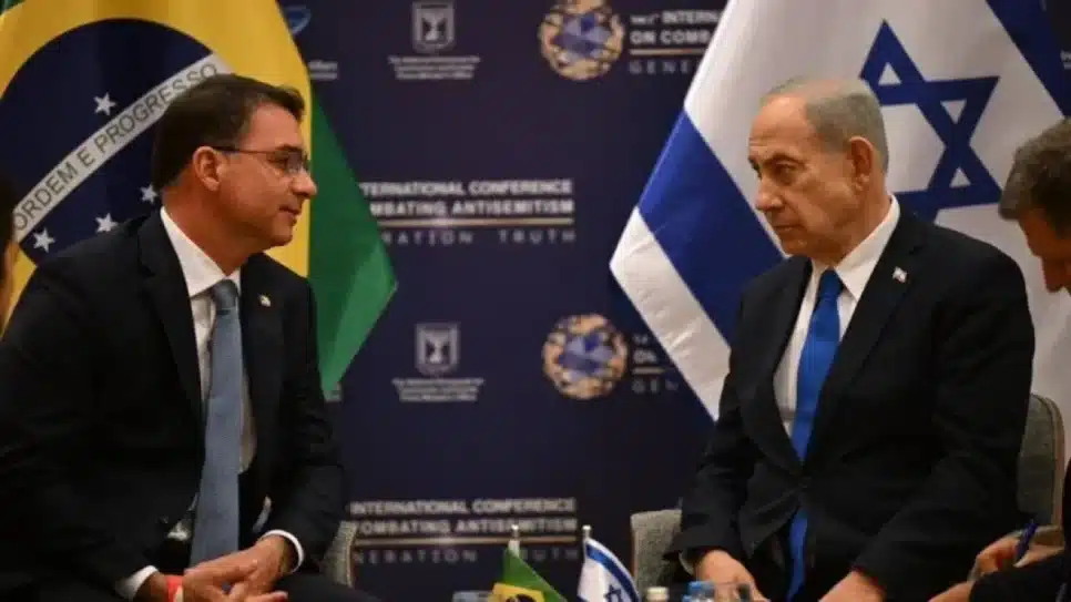 Flávio Bolsonaro e Netanyahu