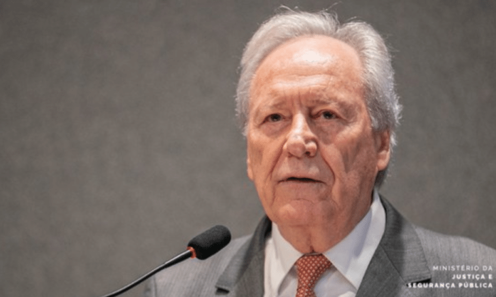 Ministro Ricardo Lewandowski prestou solidariedade pelo assassinato do ex-delegado-geral da Polícia Civil Ruy Ferraz Fontes, ocorrido nesta segunda-feira (15), na cidade de Praia Grande, no litoral paulista. Foto: Robson Alves/MJSP