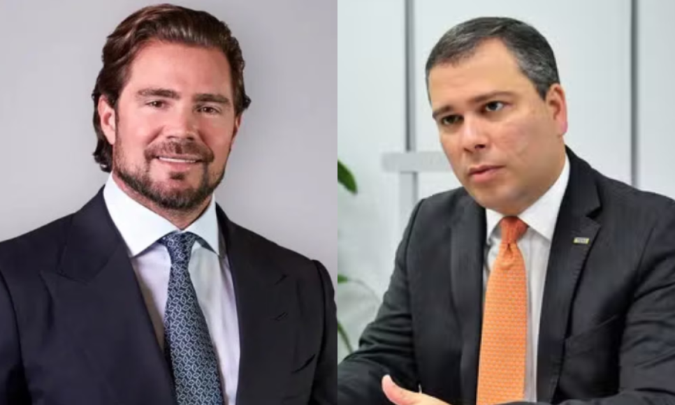 Daniel Vorcaro, fundador do Banco Master (à direita) e o ex-presidente do BRB, Paulo Henrique Costa (à esquerda)