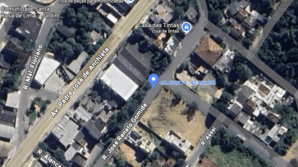 local da queda do avião em Guarapari ES