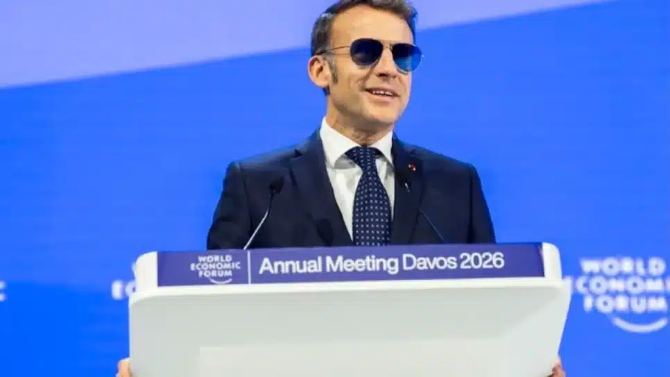Macron, Davos
