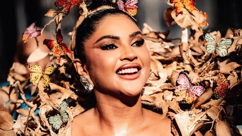 Mileide Mihaile no ensaio técnico da Unidos da Tijuca