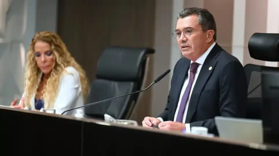 Na imagem, o presidente do TCU (Tribunal de Contas da União), ministro Vital do Rego e a procuradora geral da República, Cristina Machado, durante sessão no plenário da Corte