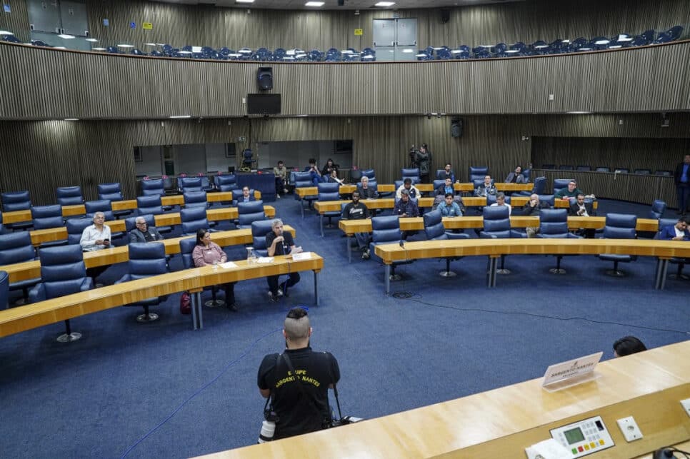 Reunião da CPI dos Pancadões na Câmara de Vereadores de São Paulo