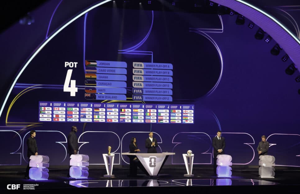 Sorteio da Copa do Mundo mostra todos os grupos definidos, incluindo o do Brasil, com Marrocos, Haiti e Escócia