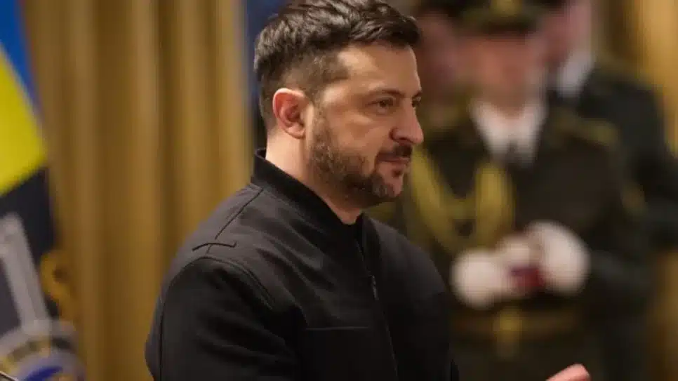 O presidente da Ucrânia, Volodymyr Zelensky