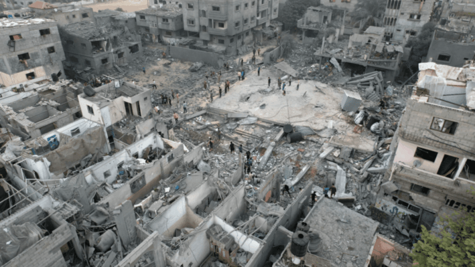 destruição em Gaza