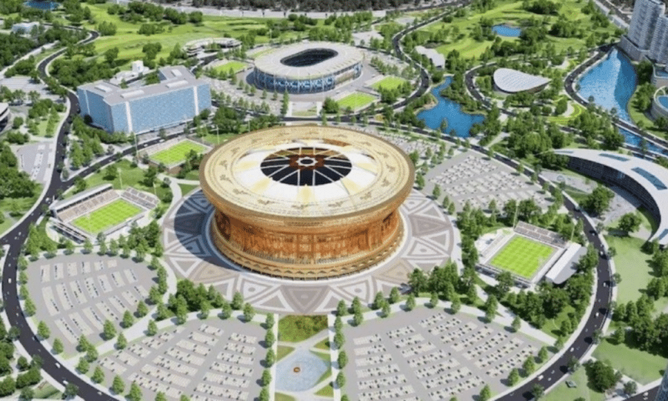 Estádio Trong Dong, no Vietnã, projeto que promete se tornar o maior do mundo em capacidade de público