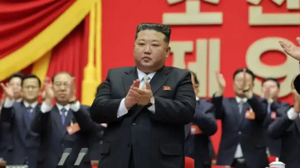 Na imagem, Kim Jong-un no 9º congresso do Partido dos Trabalhadores da Coreia | KCNA