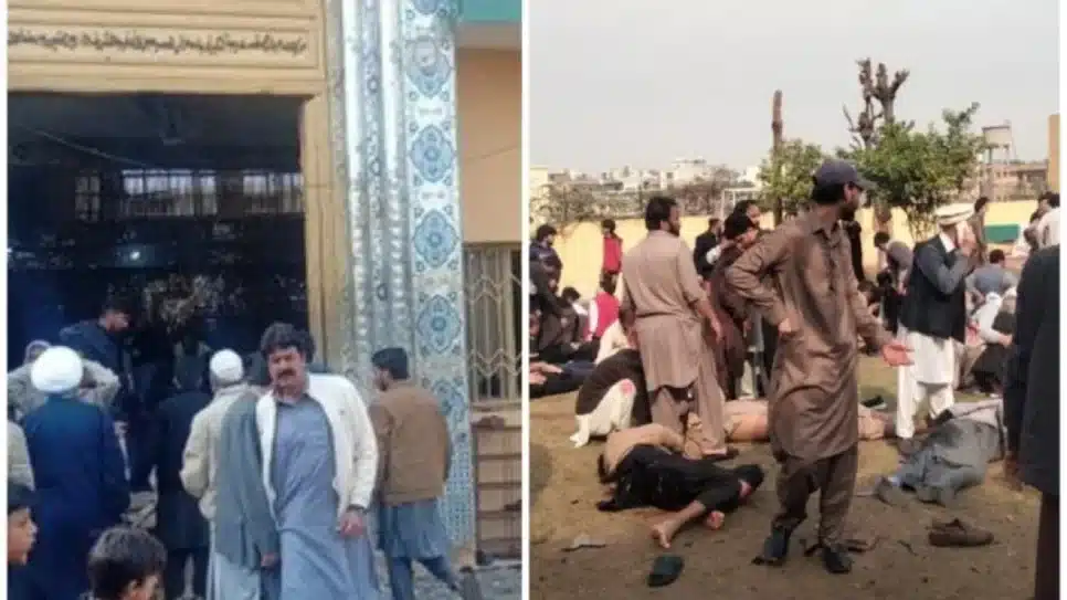 Na imagem, local do atentado no Paquistão