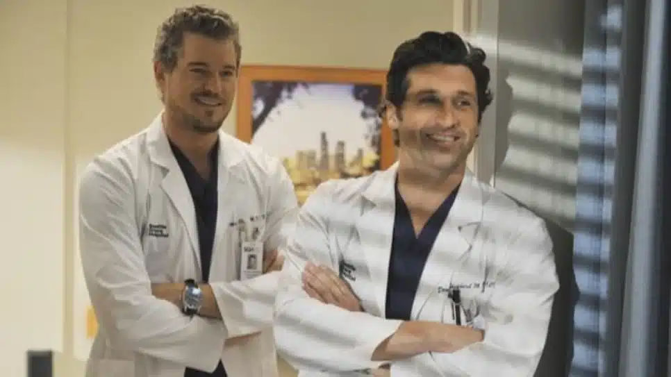 Patrick Dempsey e Eric Dane em "Grey's Anatomy"