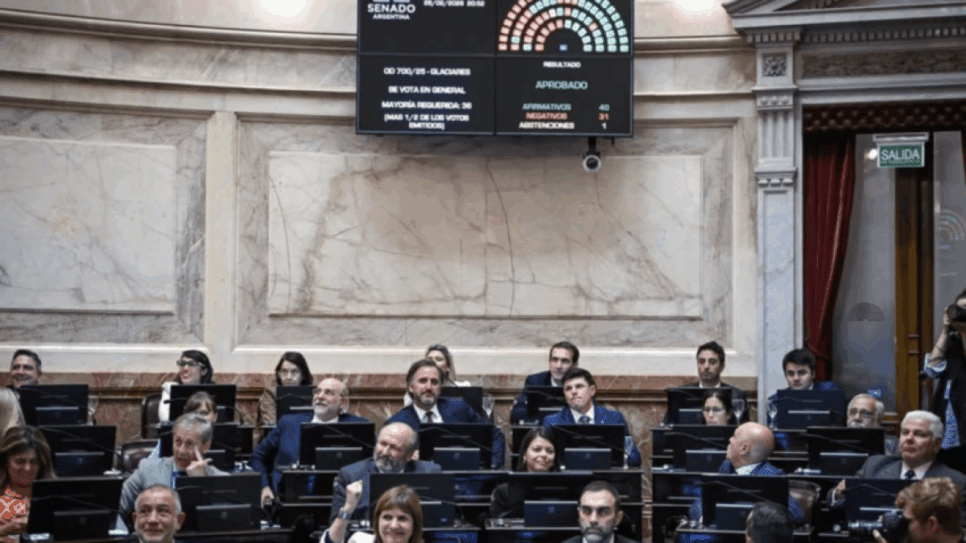 senadores argentinos durante sessão deliberativa
