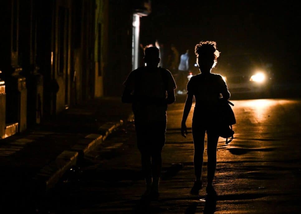 Apagão nas ruas de Havana