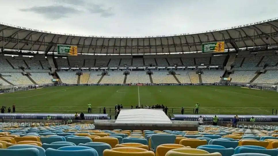 Maracanã antes de Fluminense x Flamengo pelo Carioca 2026