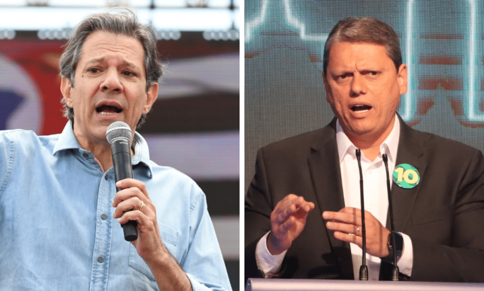 Fernando Haddad (PT) e Tarcísio Gomes de Freitas (Republicanos)