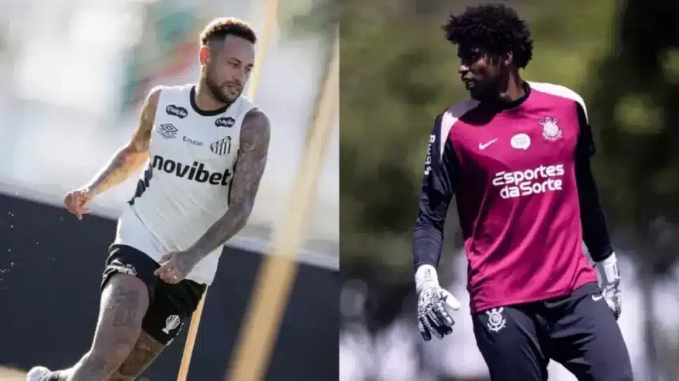 Neymar e Hugo Souza vão se enfrentar em clássico do Brasileirão
