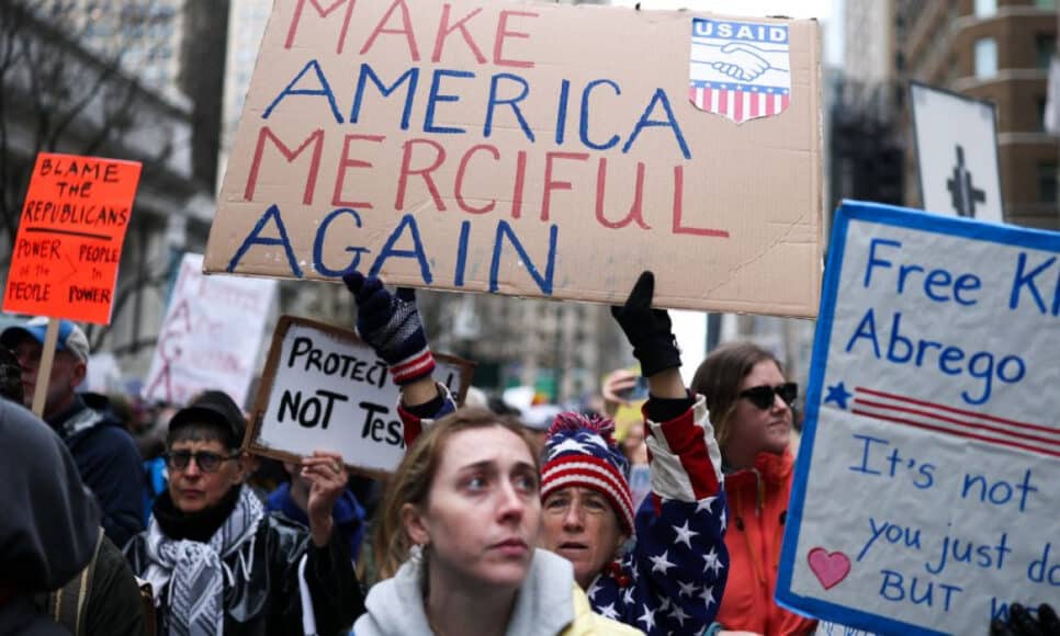 protestos contra trump