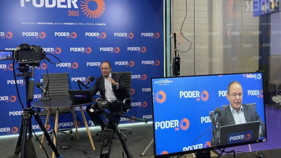 A conferência tem parceria de mídia do Poder360. O jornal digital faz a cobertura do evento com entrevistas transmitidas ao vivo | Carolina Ciocci/Poder360 - 7.abr.2026