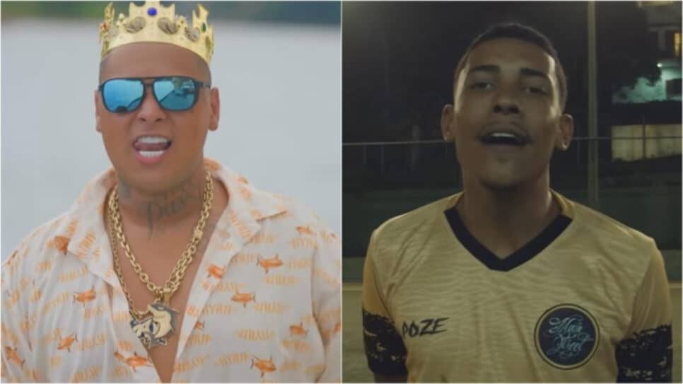 Na imagem, o MC Ryan SP (à esq.) e o MC Poze do Rodo (à dir.); ambos foram presos em operação da PF | Reprodução/YouTube @MCRyanSP e @mcpozedorodooficial