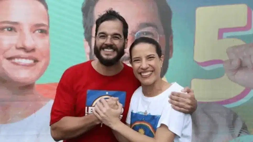 Túlio Gadêlha e Raquel Lyra na filiação de Gadêlha no PSD